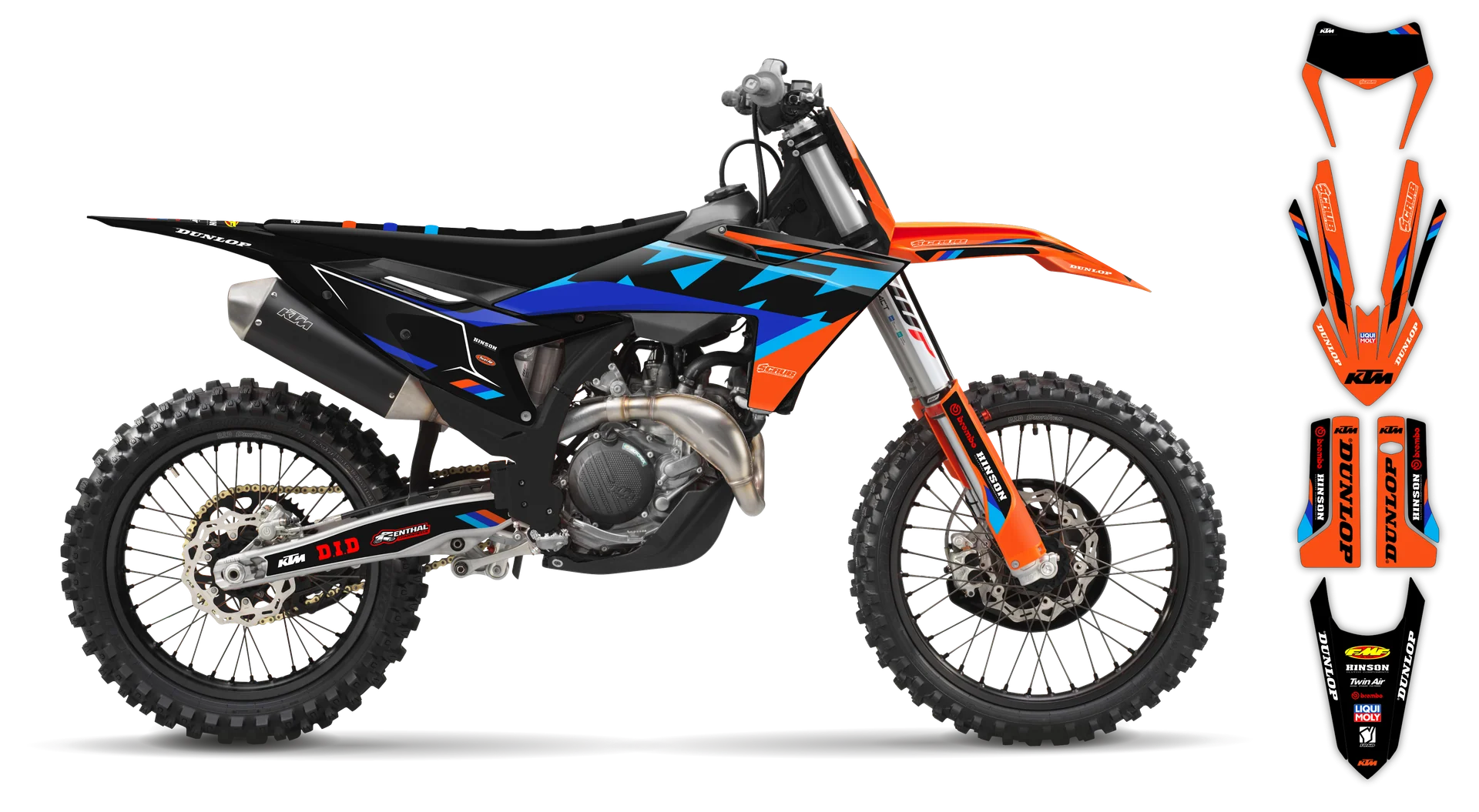 Graphics Kit - KTM - EXC EXC-F / XC-W XCF-W - 2024-2025 - K-SE1072 - ST