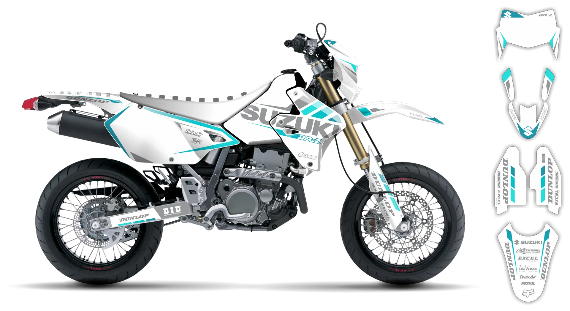 Graphics Kit - Suzuki - DRZ 400 SM - 1999-2024 - SE1077 - R3