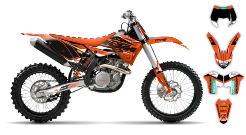 Graphics Kit - KTM - EXC EXC-F / XC-W XCF-W - 2008-2011 - K-SE1065 - ST
