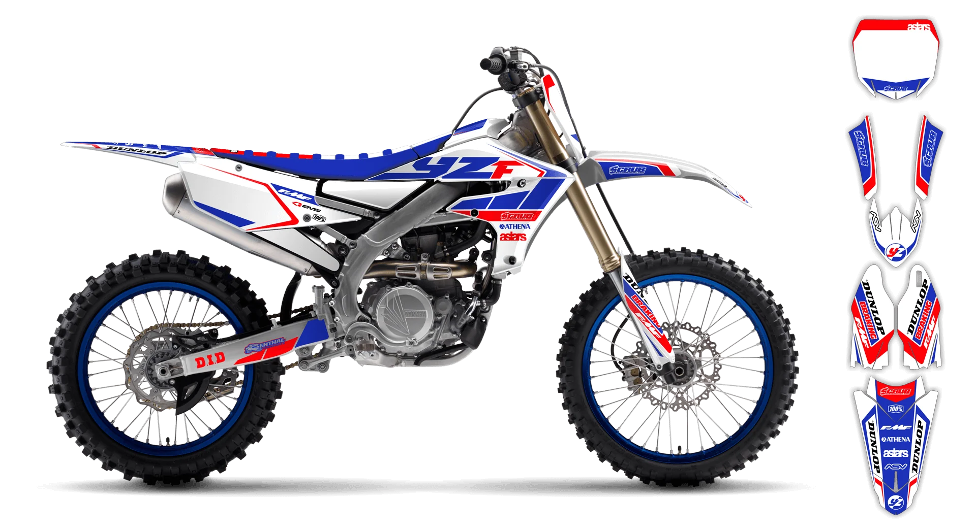 Graphics Kit - Yamaha - WR450F - 2024-2025 - Eclipse - R3