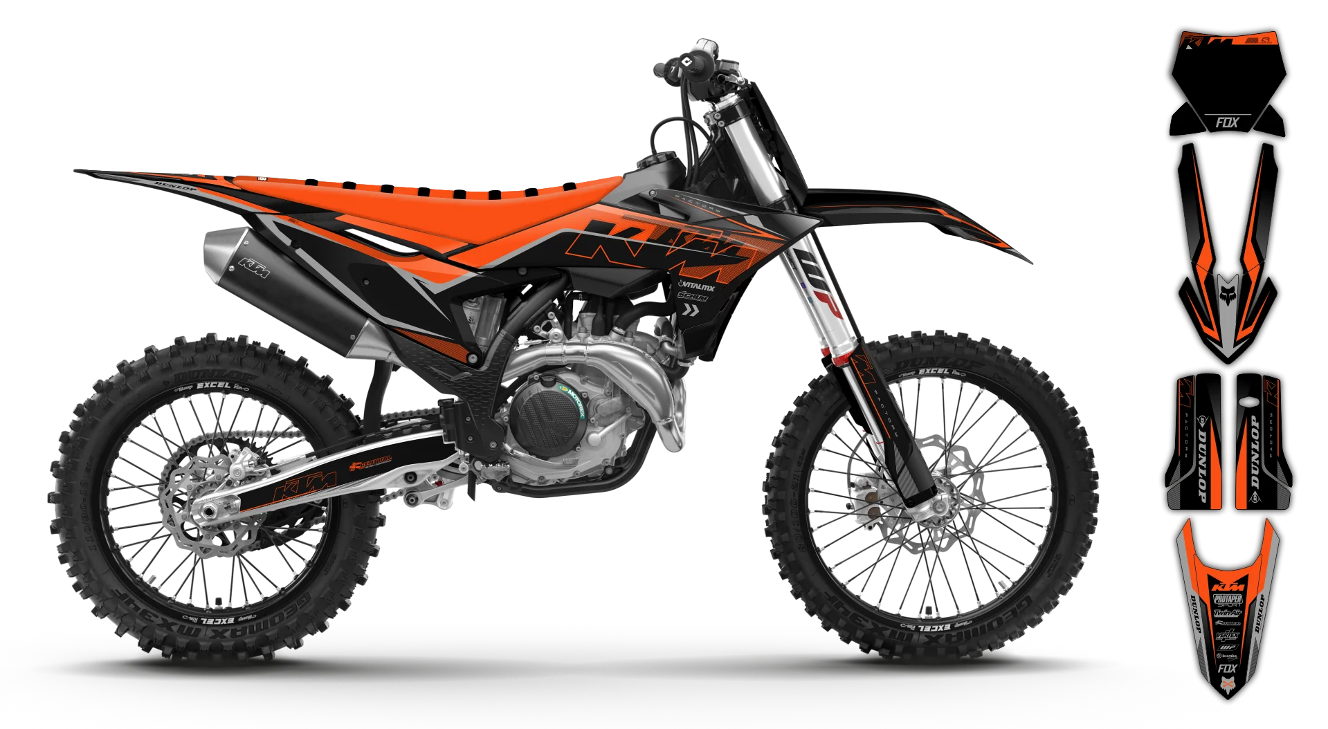 Graphics Kit - KTM - SMR Series - 2025 - K5 - R4