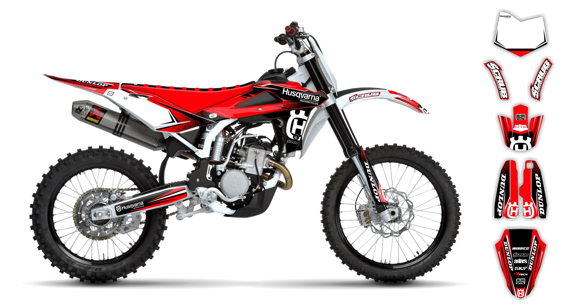 Graphics Kit - Husqvarna 05-13 - SM 630 - 2010-2013 - H13 - LE