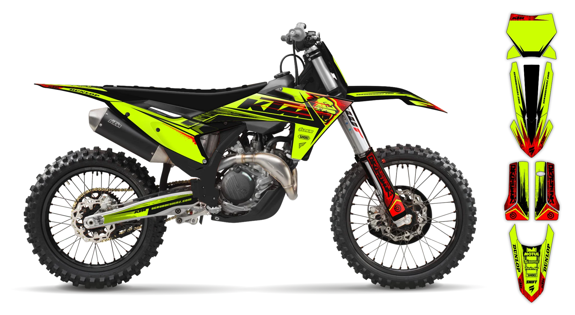Graphics Kit - KTM - SX 50 - 2024-2025 - Fluo Panthera - ST