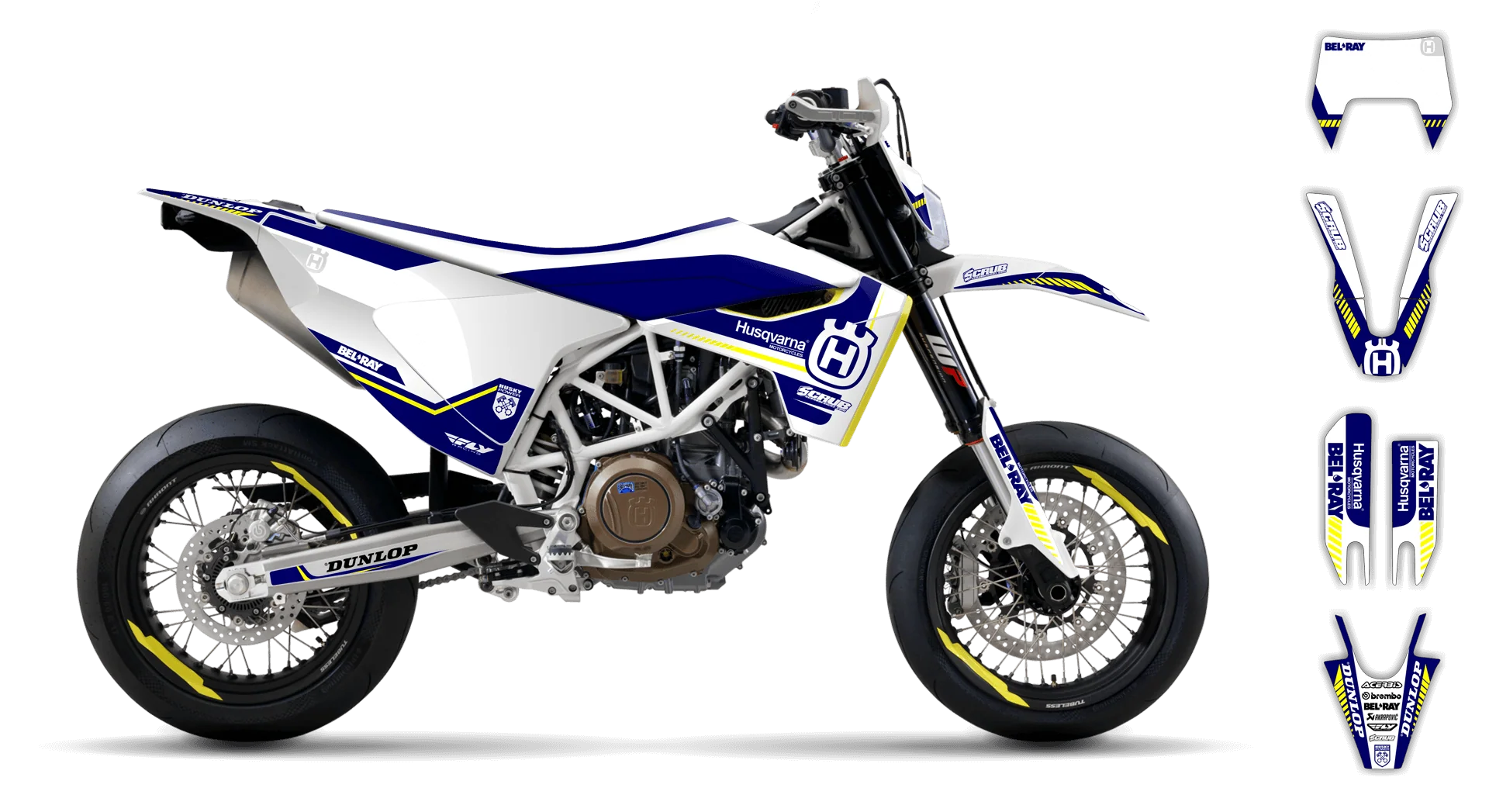 Graphics Kit - Husqvarna 14-> SM 701 - 2016-2024 - H5 - LE