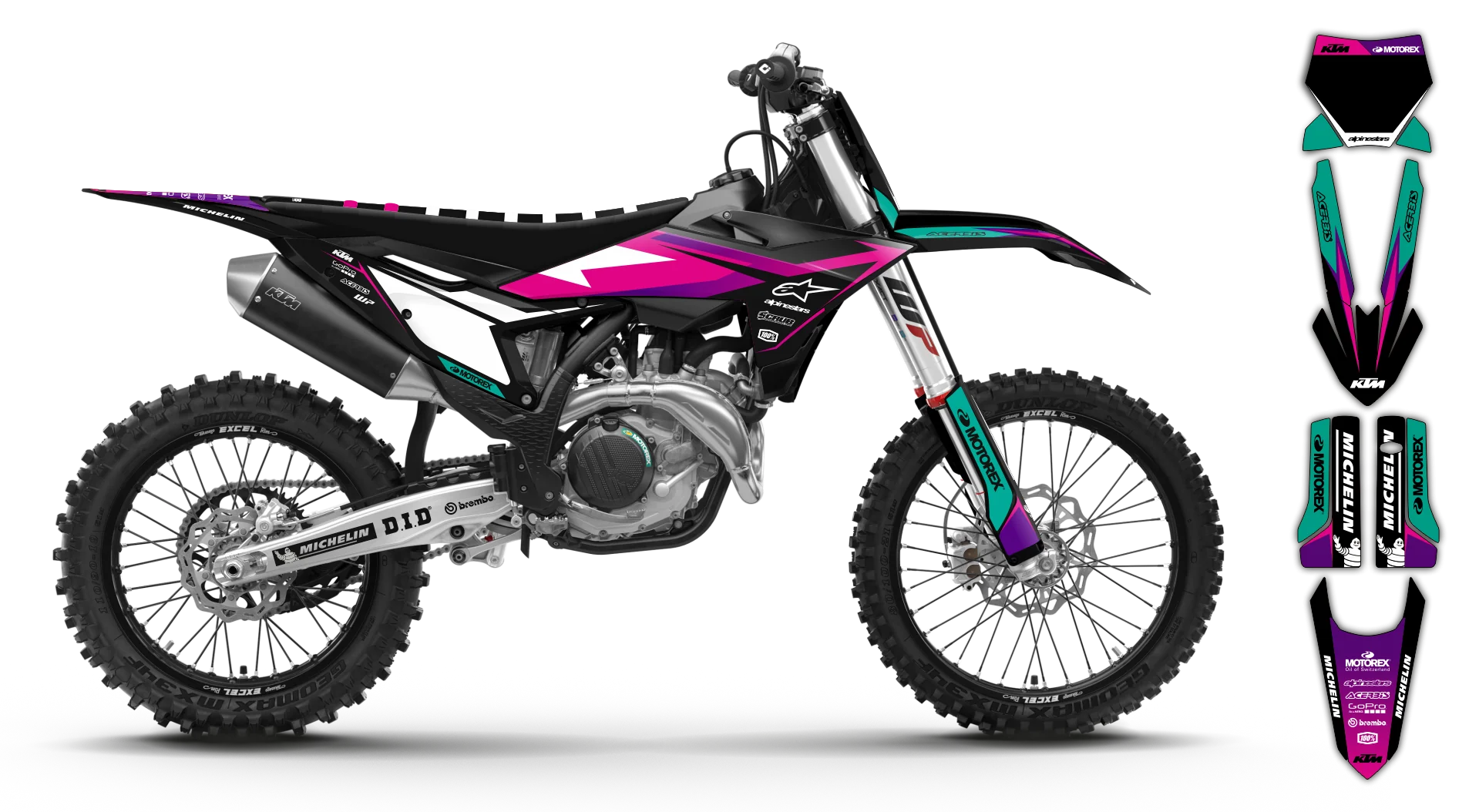 Graphics Kit - KTM - SX SX-F / XC XC-F - 2025 - K-SE1098 - R3