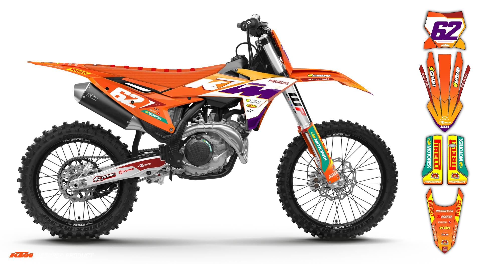 Graphic Kit - KTM - ENDURO 690R - 2019-2024 - K23 - R1