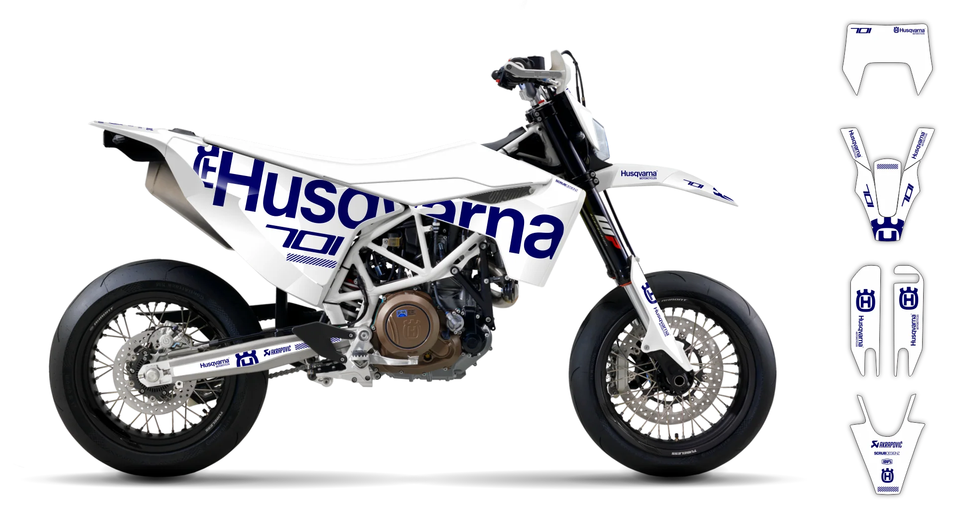 Graphics Kit - Husqvarna 14-> SM 701 - 2016-2024 - H-SE1126 - R1