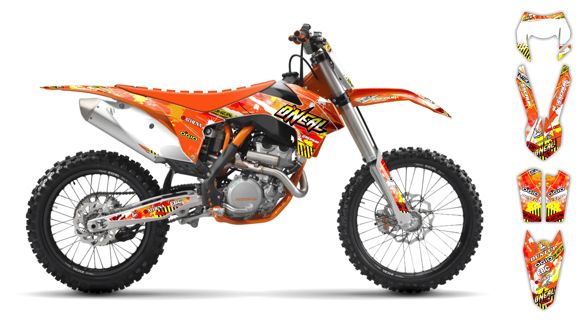 Graphics Kit - KTM - EXC EXC-F / XC-W XCF-W - 2004 - H2 - R1