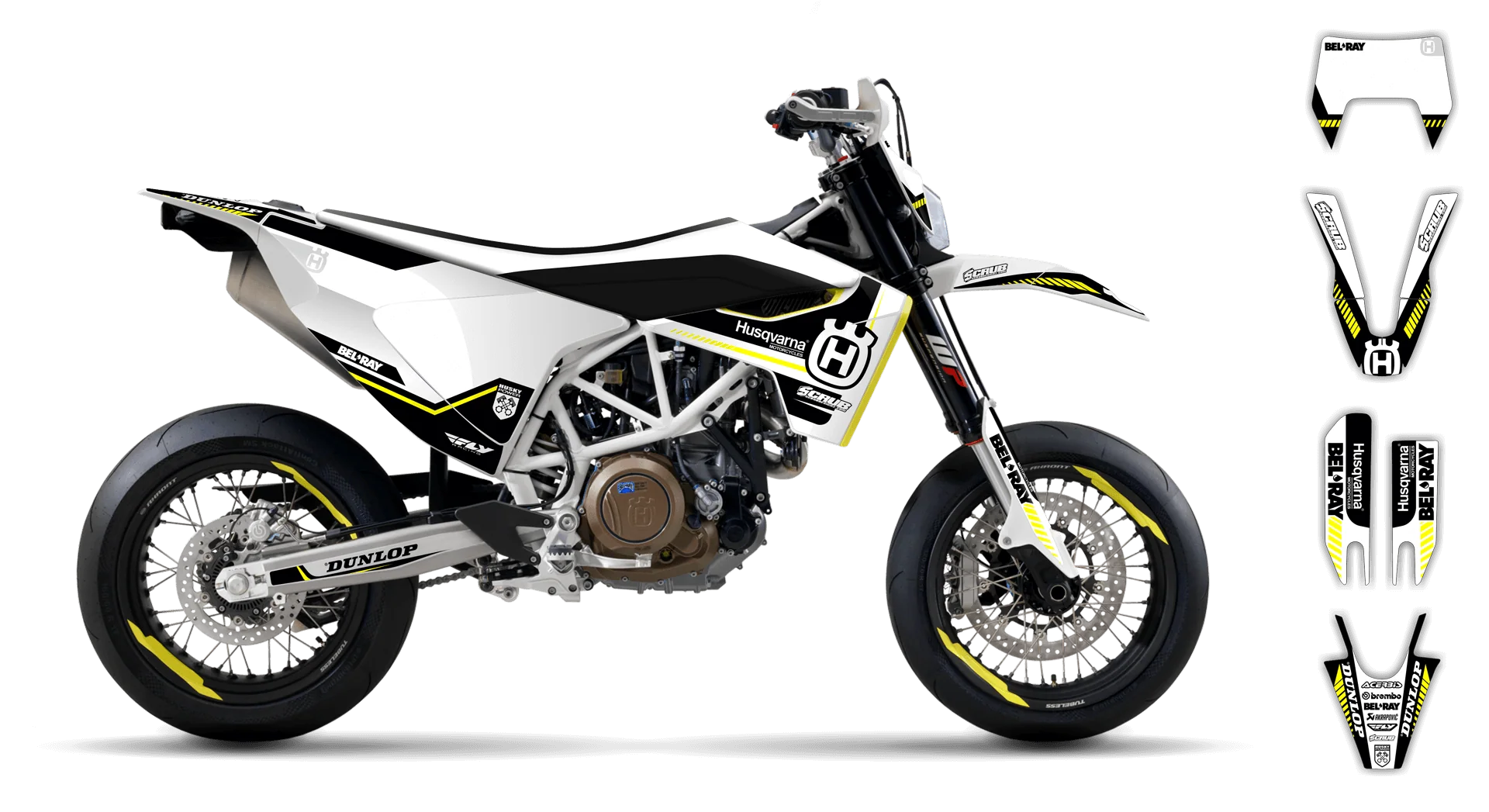Graphics Kit - Husqvarna 14-> EN 701 - 2016-2024 - H5 - R1