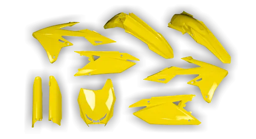 Plastics Kit - Suzuki - RMZ 250 - 2019-2025 - Full Kit - Yellow