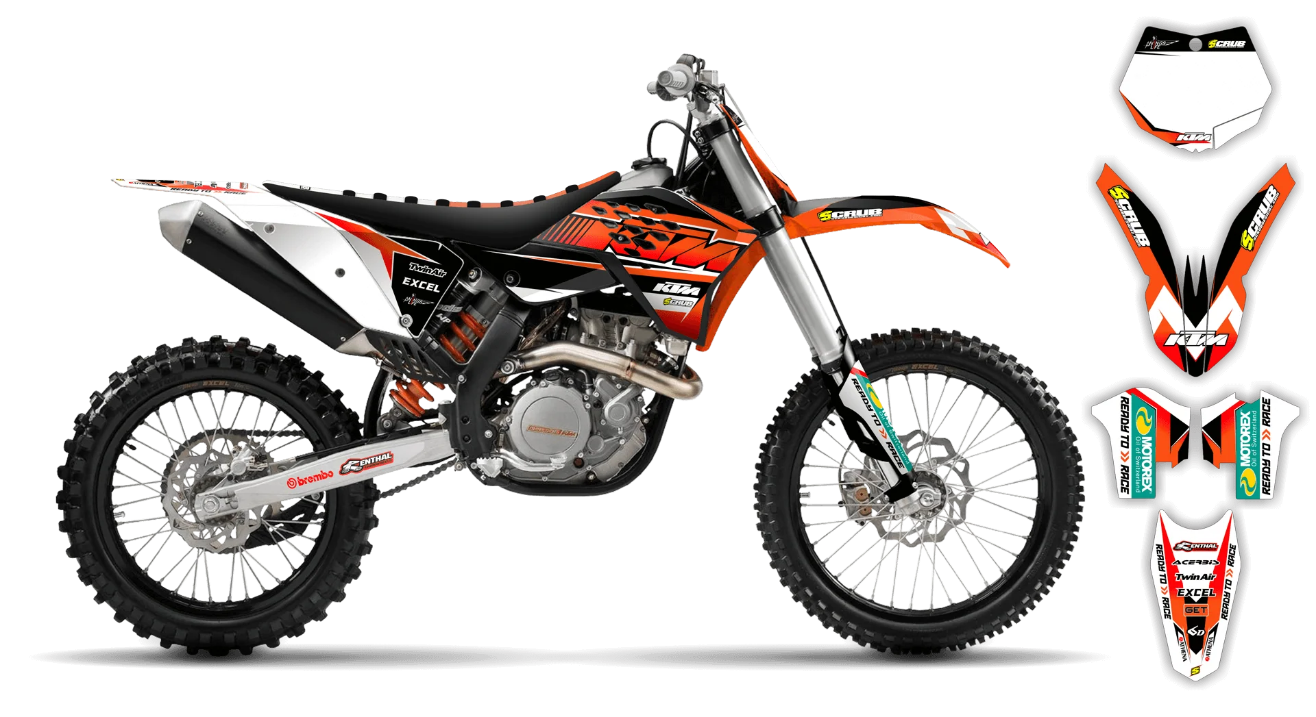 Graphics Kit - KTM - SX 50 - 2009-2015 - K9 - R1