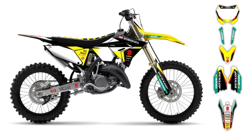 Graphics Kit - Suzuki - RM 125-250 Restyle - 2004-2008 - Factory Replica 1 - ST