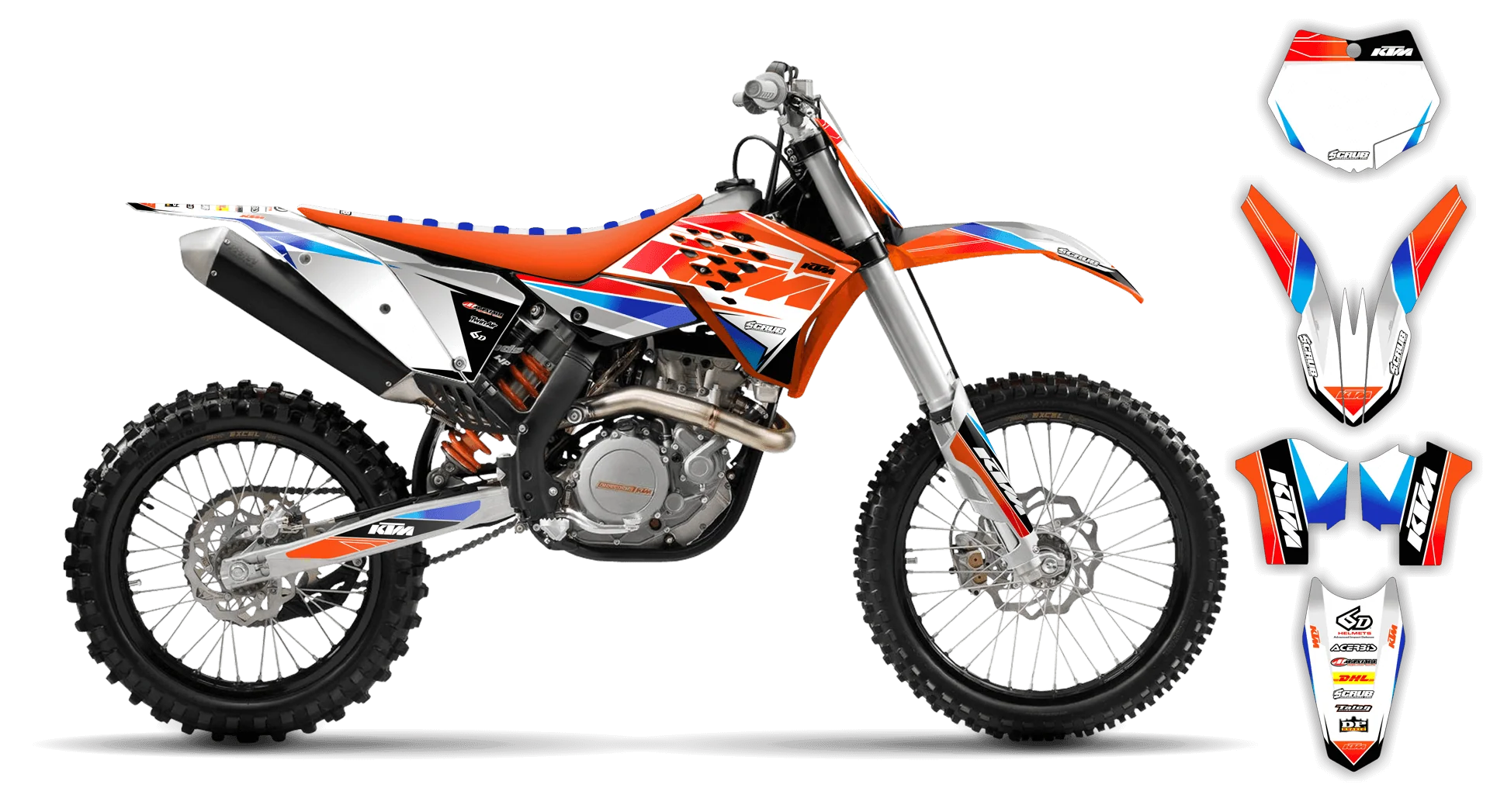 Graphics Kit - KTM - SMR Series - 2008-2011 - K12 - LE