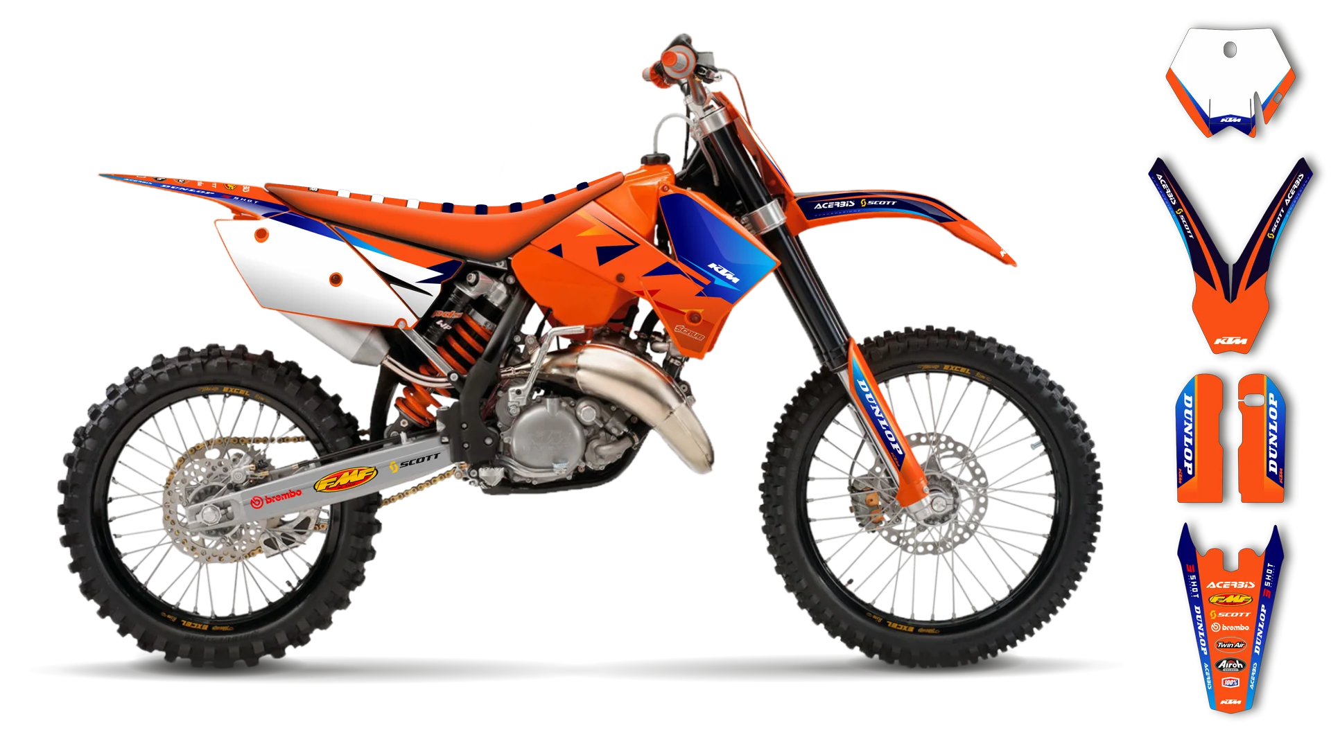 Graphics Kit - KTM - SX SX-F / XC XC-F - 2005-2006 - K19 - R3