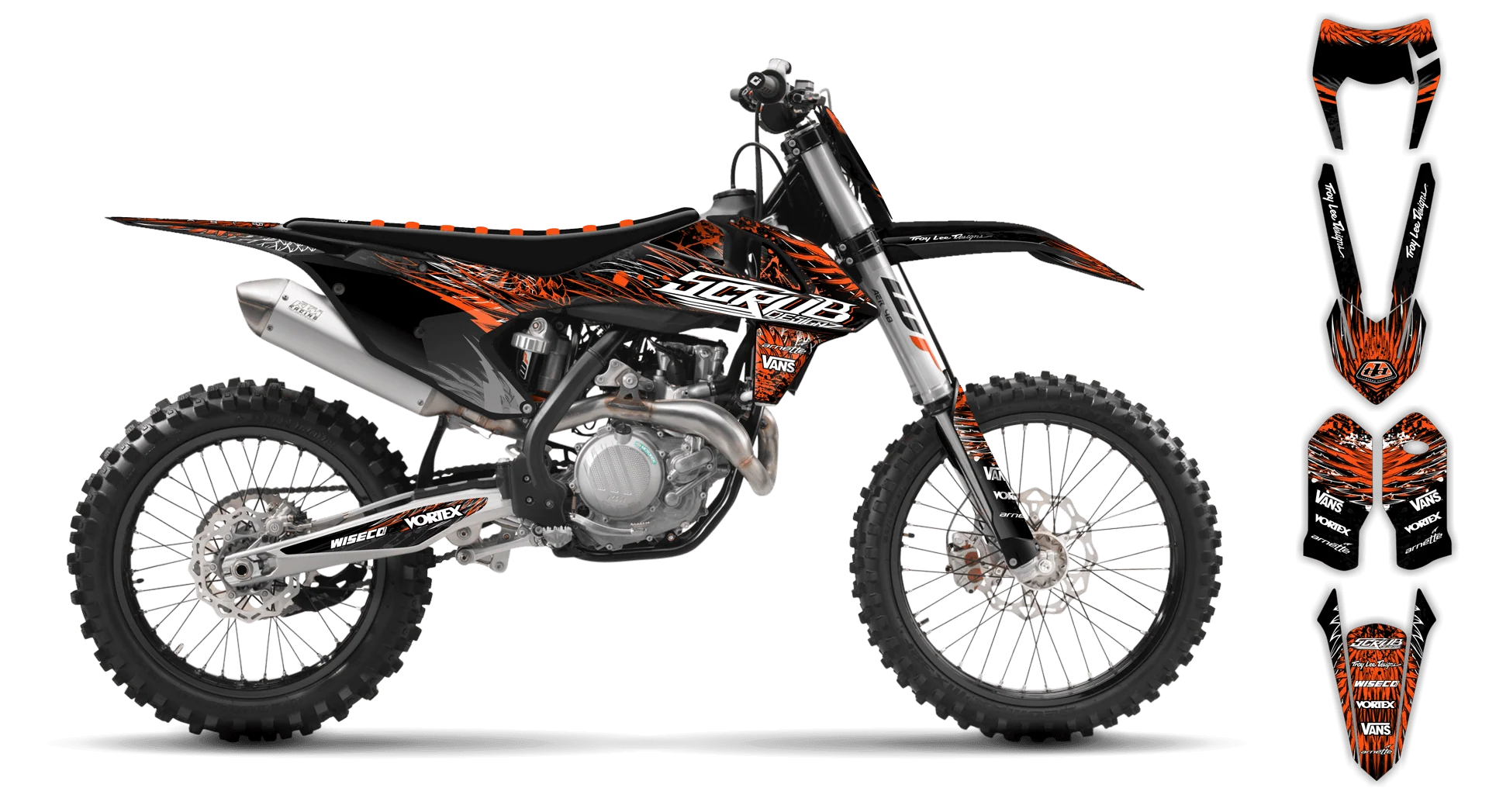 Graphics Kit - KTM - EXC EXC-F / XC-W XCF-W - 2017-2019 - Raven - LE