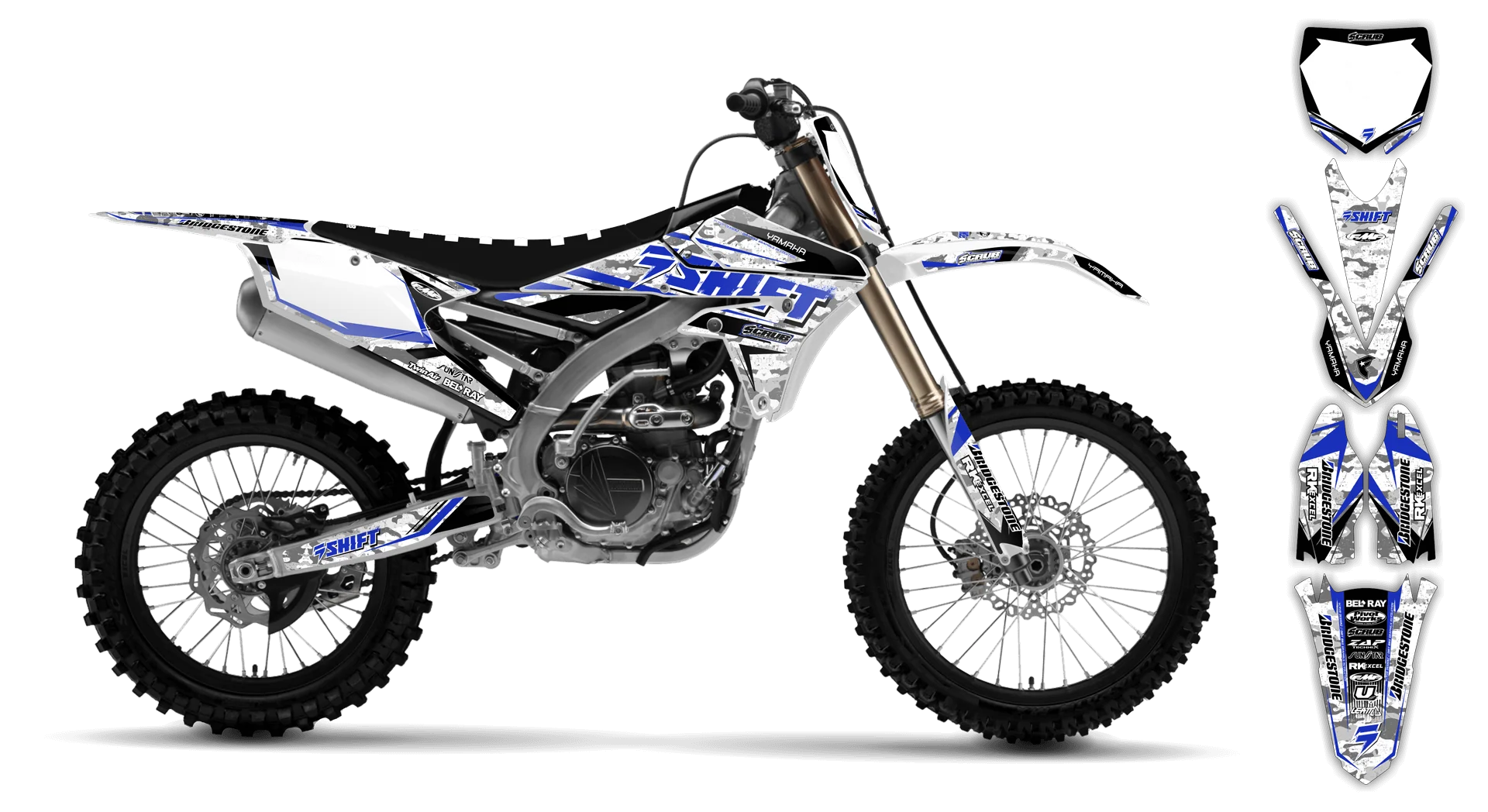 Graphics Kit - Yamaha - YZ450F - 2014-2017 - Step Up - R1