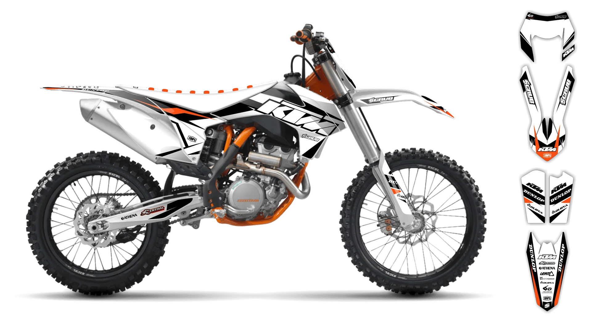 Graphics Kit - KTM - EXC EXC-F / XC-W XCF-W - 2004 - K1 - R1