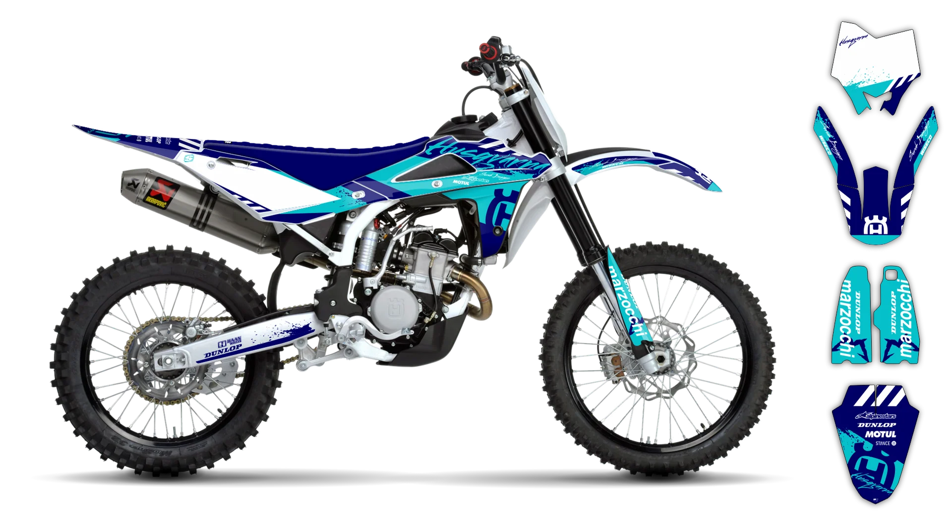 Graphics Kit - Husqvarna 05-13 - CR 50 - 2009-2013 - H-SE1086 - R4