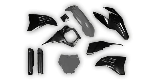 Plastics Kit - KTM - SX SX-F / XC XC-F - 2007-2010 - Full Kit - Nardo Black Restyle