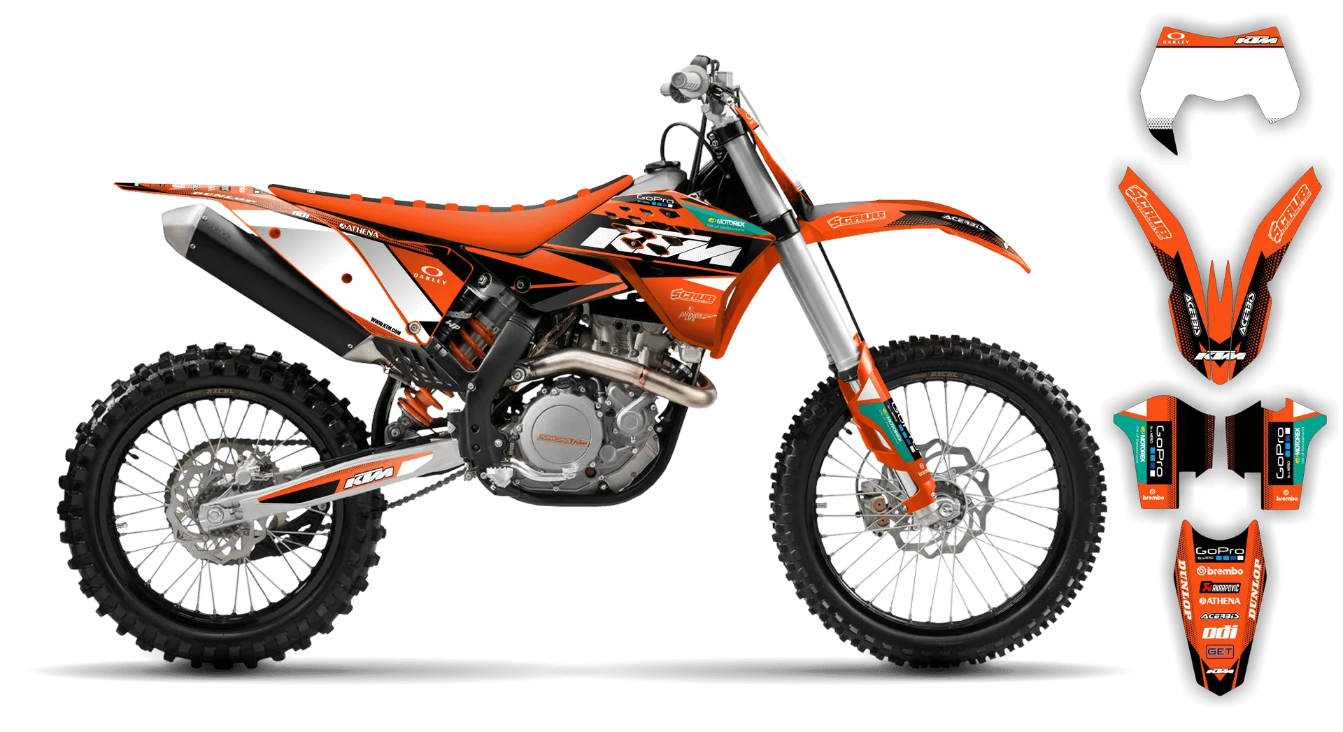 Graphics Kit - KTM - EXC EXC-F / XC-W XCF-W - 2008-2011 - K11 - LE