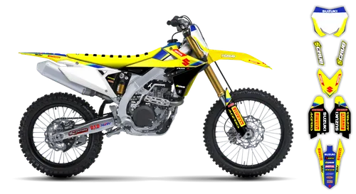 Graphics Kit - Suzuki - RMZ 250 - 2019-2025 - Factory Replica 5 - ST