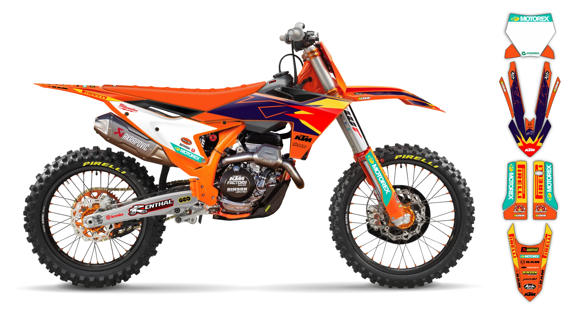Graphics Kit - KTM - SX 50 - 2024-2025 - Factory Replica 2023 - ST