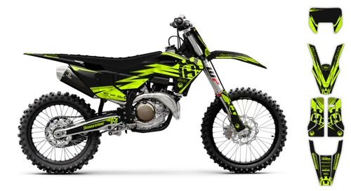 Graphics Kit - Husqvarna 14-> TC 65 - 2024-2025 - Fluo H-SE1101 - ST