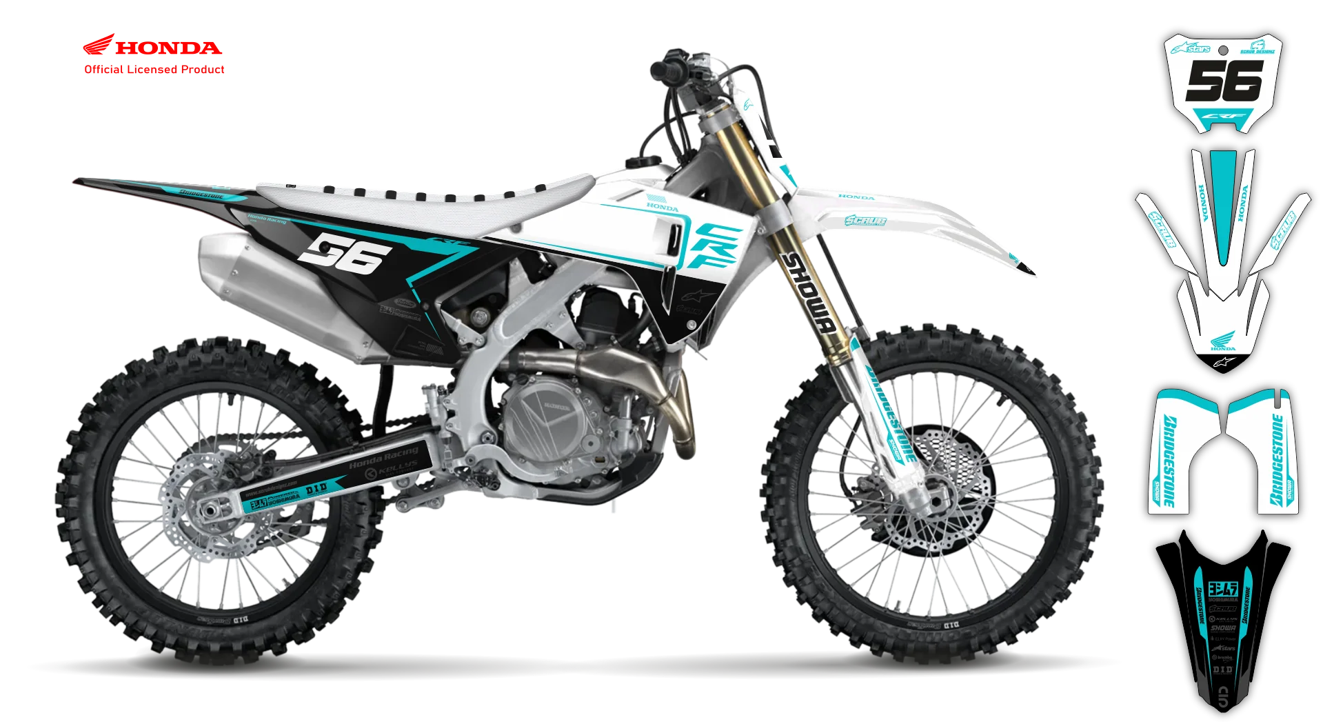 Graphics Kit - Honda - CRF 450R - 2005-2007 - Neart - R2