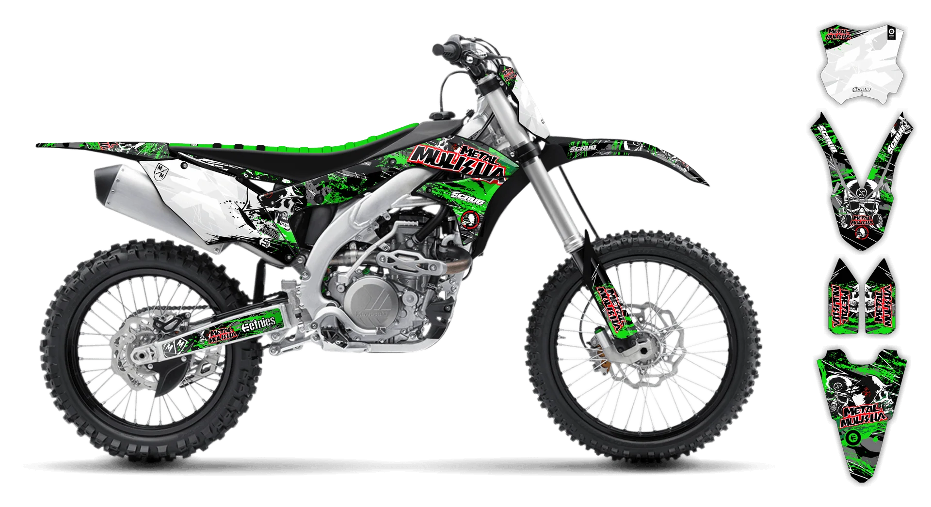Graphics Kit - Kawasaki - KX 450F - 2016-2018 - Em Em - LE