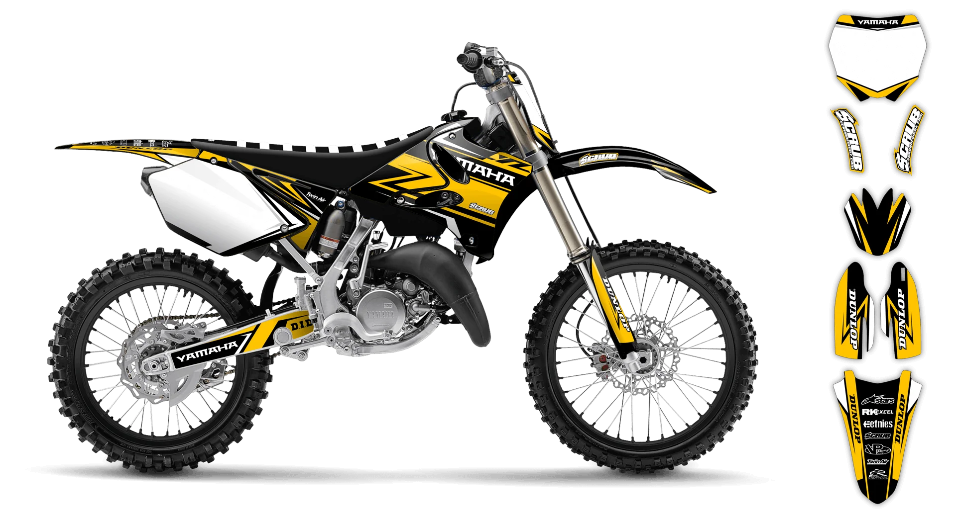 Graphics Kit - Yamaha - YZ 250 - 2002-2004 - Evolution - ST