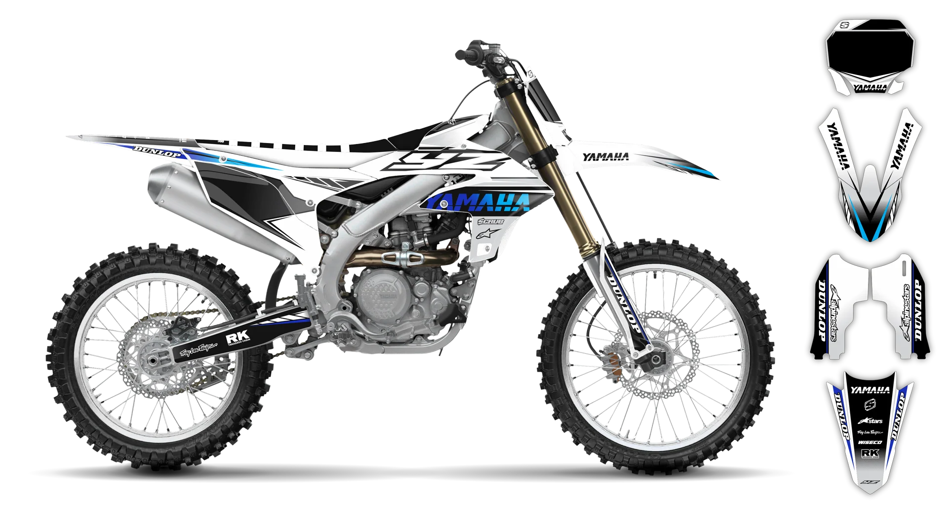 Graphics Kit - Yamaha - YZ250F - 2024-2025 - Boognish - R1