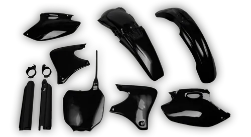 Plastics Kit - Yamaha - YZ250F - 2000-2002 - Full Kit - Black