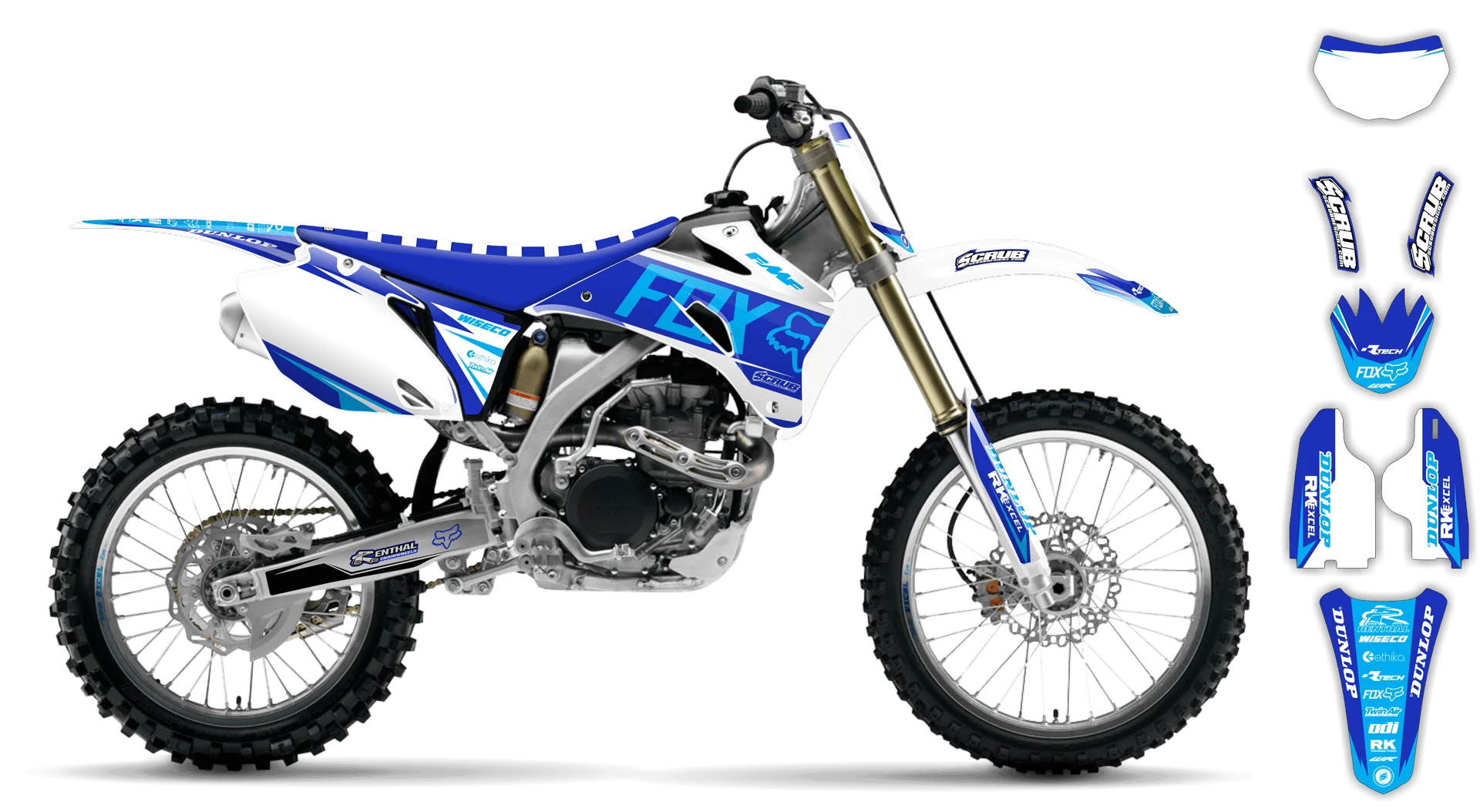 Graphics Kit - Yamaha - WR400F - 1998-1999 - Varnix - LE