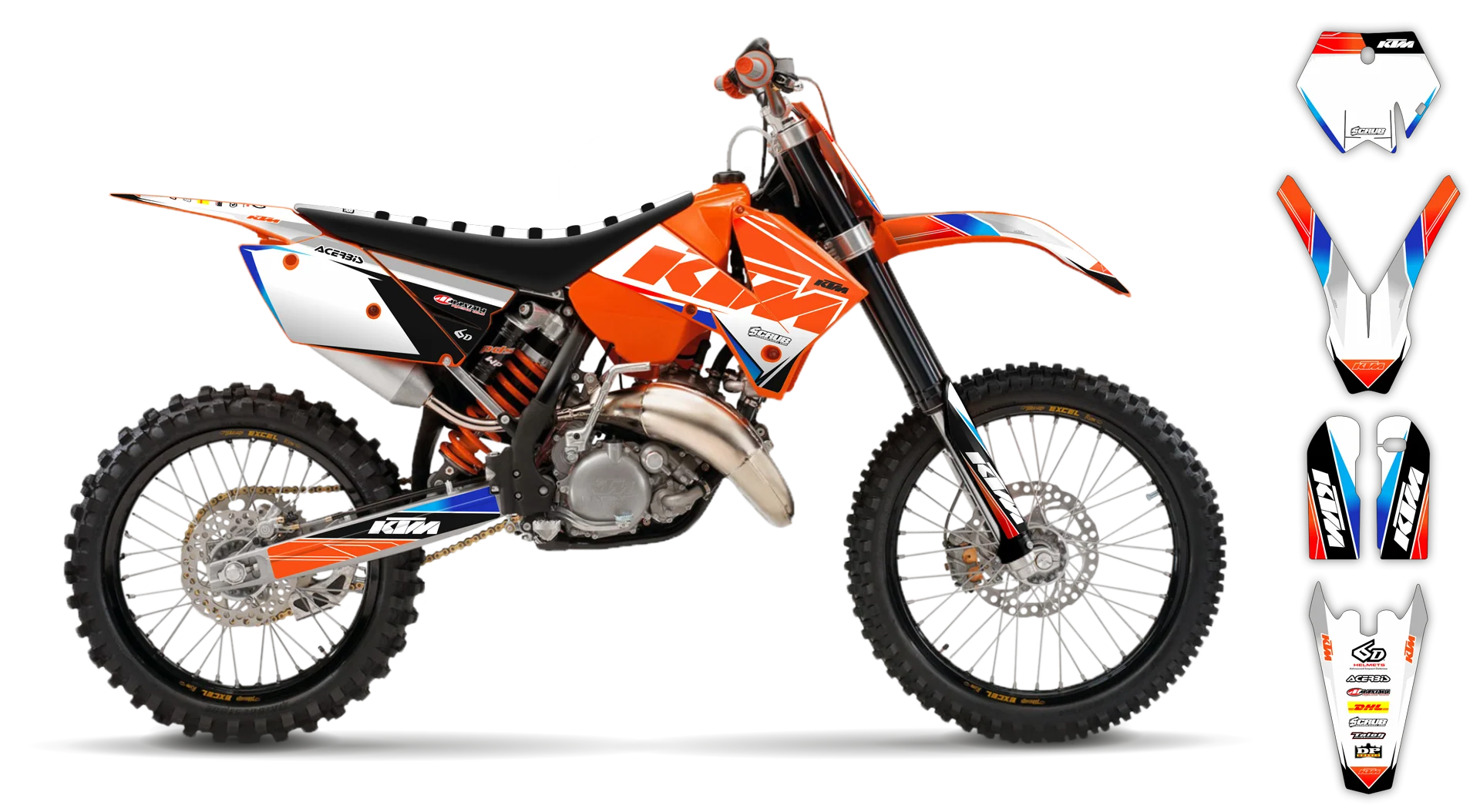 Graphics Kit - KTM - SX SX-F / XC XC-F - 2005-2006 - K12 - LE