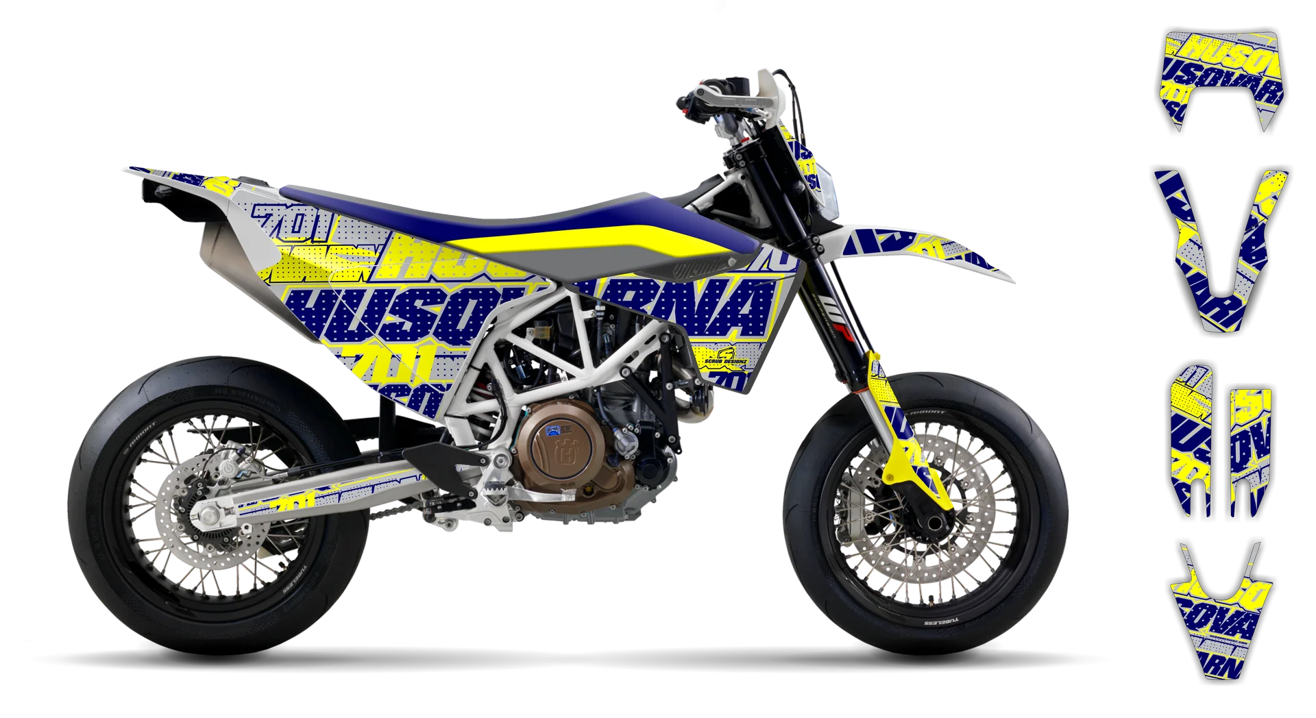 Graphics Kit - Husqvarna 14-> EN 701 - 2016-2024 - SE1084 - R2