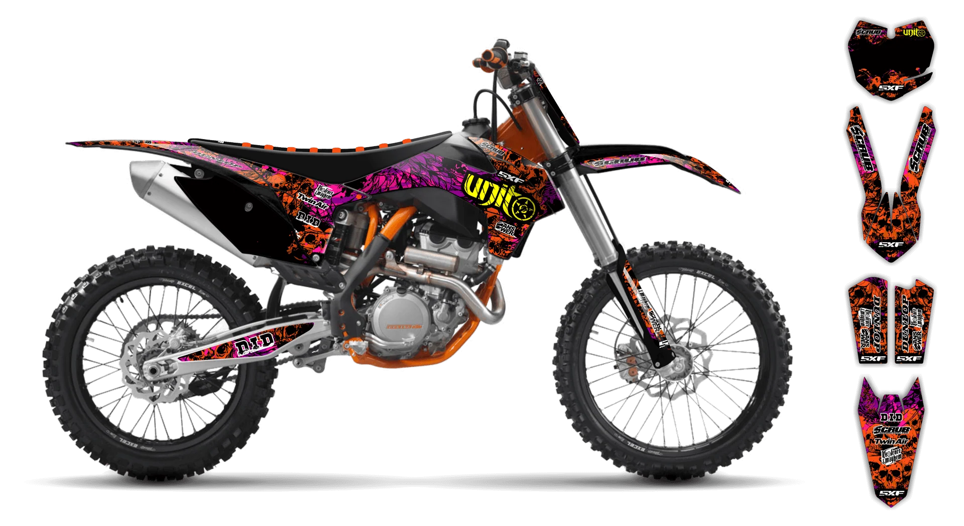Graphics Kit - KTM - SMR Series - 2012 - Wasabi - R1