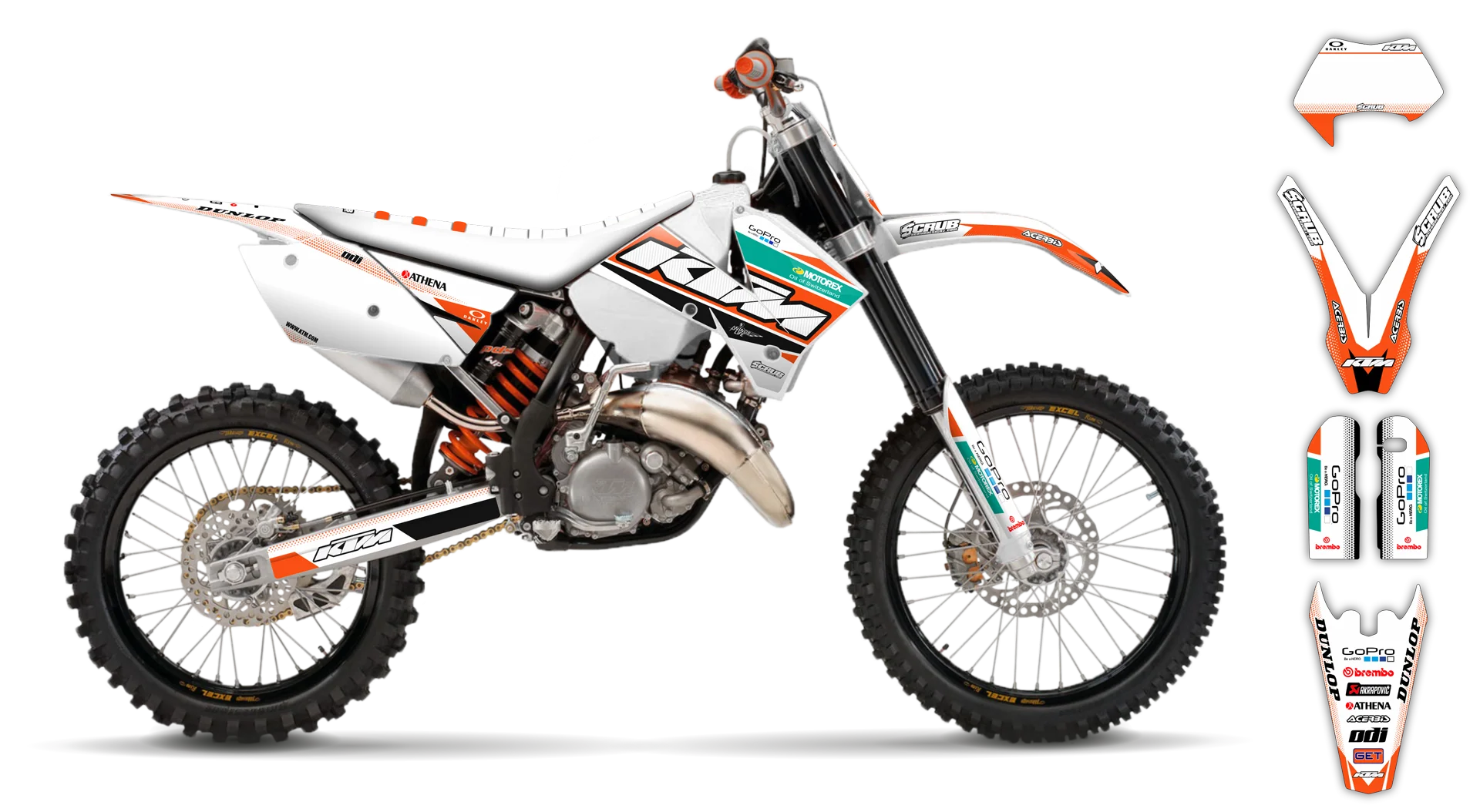 Graphics Kit - KTM - EXC EXC-F / XC-W XCF-W - 2005-2007 - K11 - R2