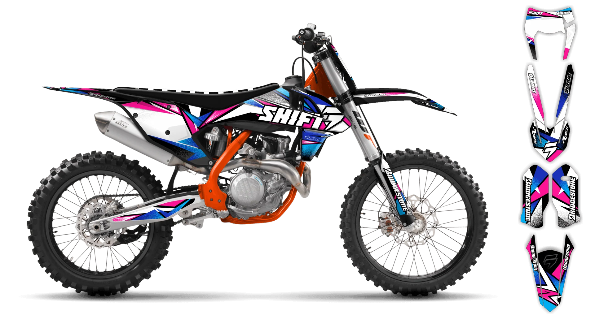 Graphics Kit - KTM - EXC EXC-F / XC-W XCF-W - 2017-2019 - X-Rut - R2