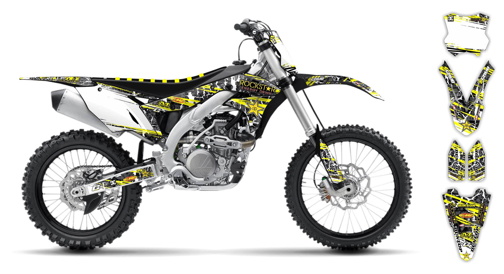 Graphics Kit - Kawasaki - KX 250F - 2017-2020 - Rockstar - LE