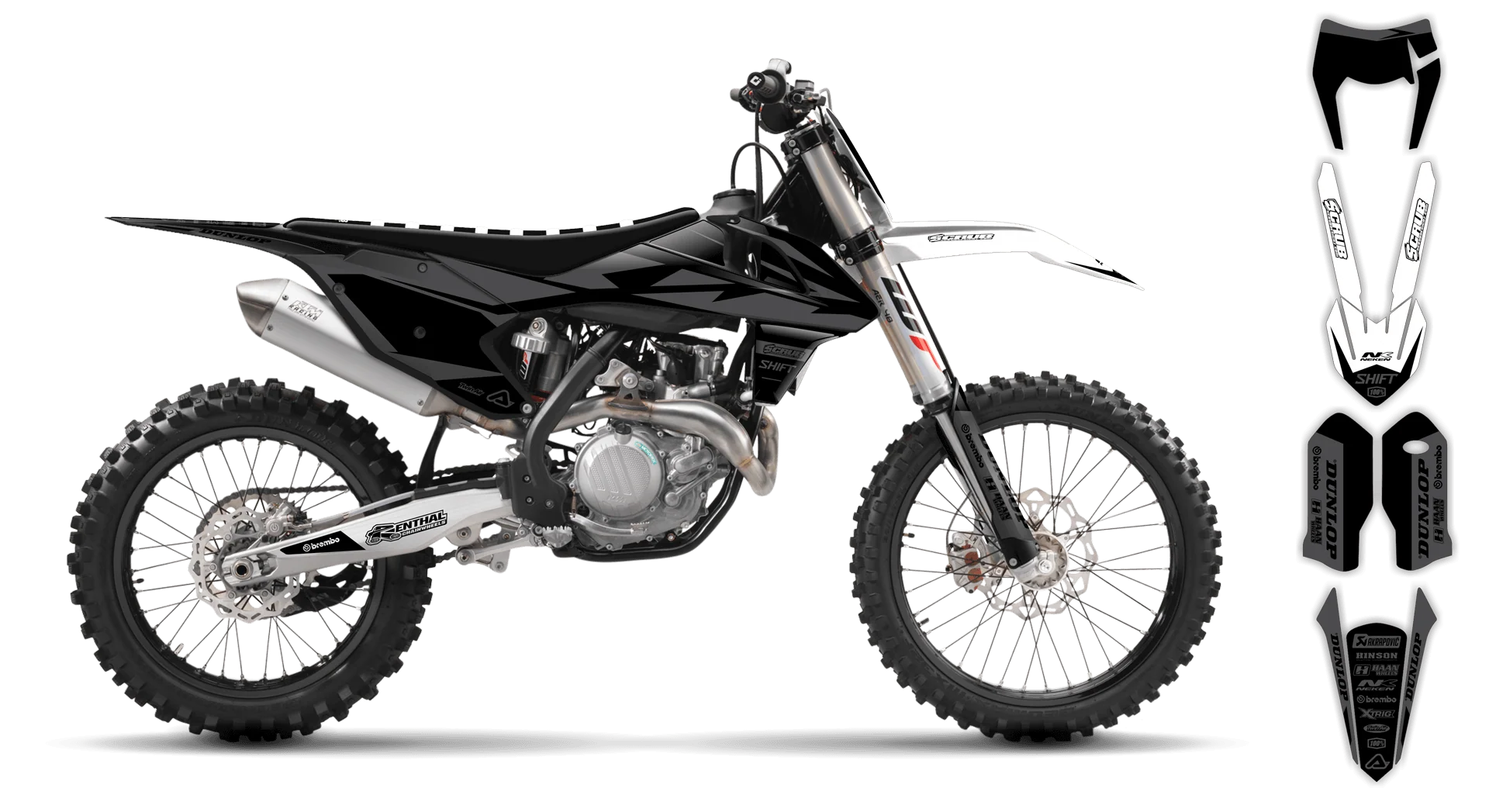 Graphics Kit - KTM - EXC EXC-F / XC-W XCF-W - 2017-2019 - SE1025 - LE