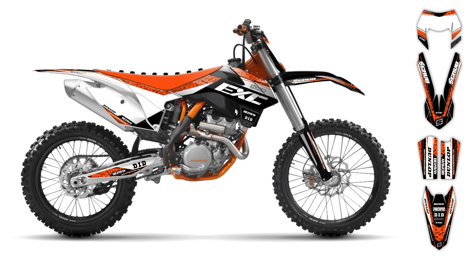 Graphics Kit - KTM - EXC EXC-F / XC-W XCF-W - 2004 - Viper - LE