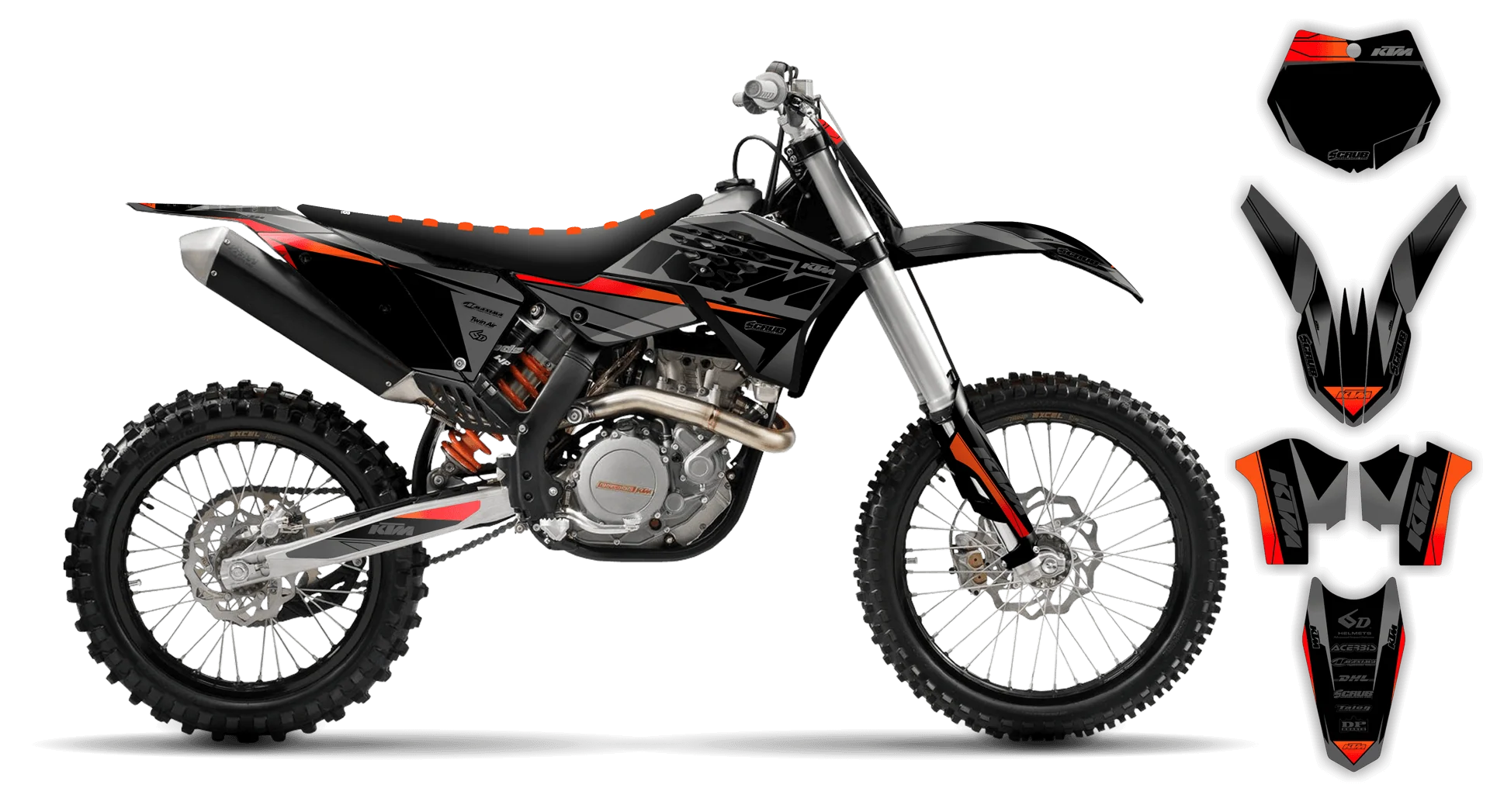 Graphics Kit - KTM - SMR Series - 2008-2011 - K12 - R1