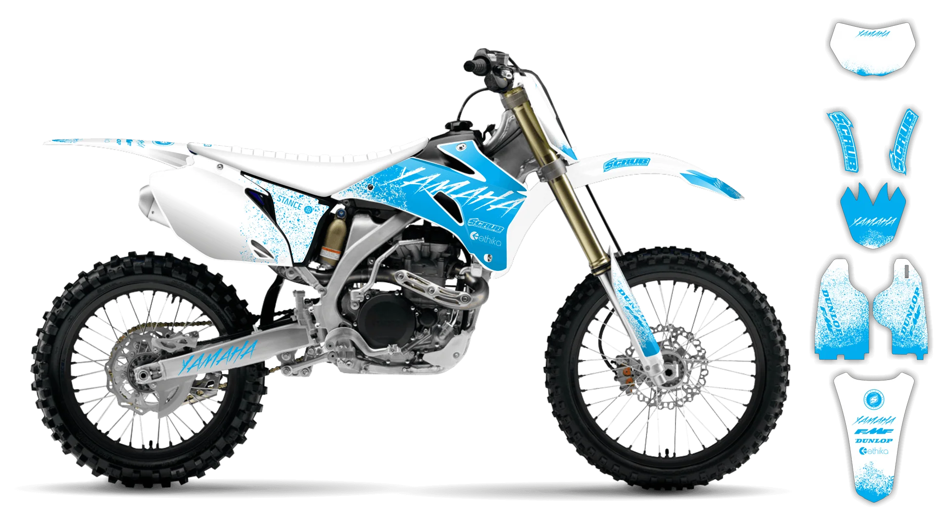 Graphics Kit - Yamaha - WR400F - 1998-1999 - Hecton - R1