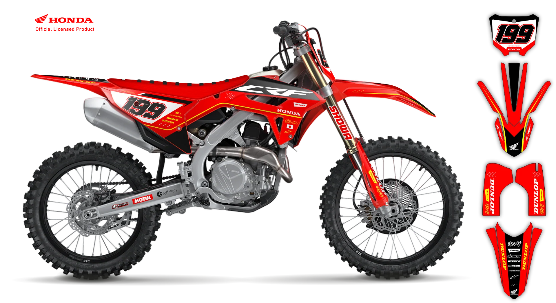 Graphics Kit - Honda - CRF 110 - 2013-2018 - Ninja - R1