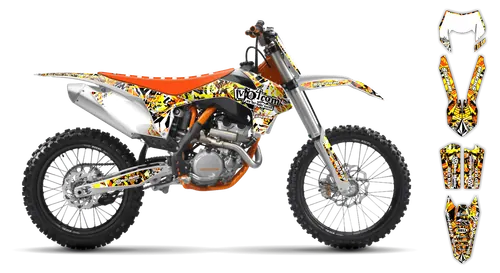 Graphics Kit - KTM - EXC EXC-F / XC-W XCF-W - 2004 - Volcom - ST