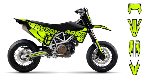 Graphics Kit - Husqvarna 14-> EN 701 - 2016-2024 - Fluo Artlex - ST