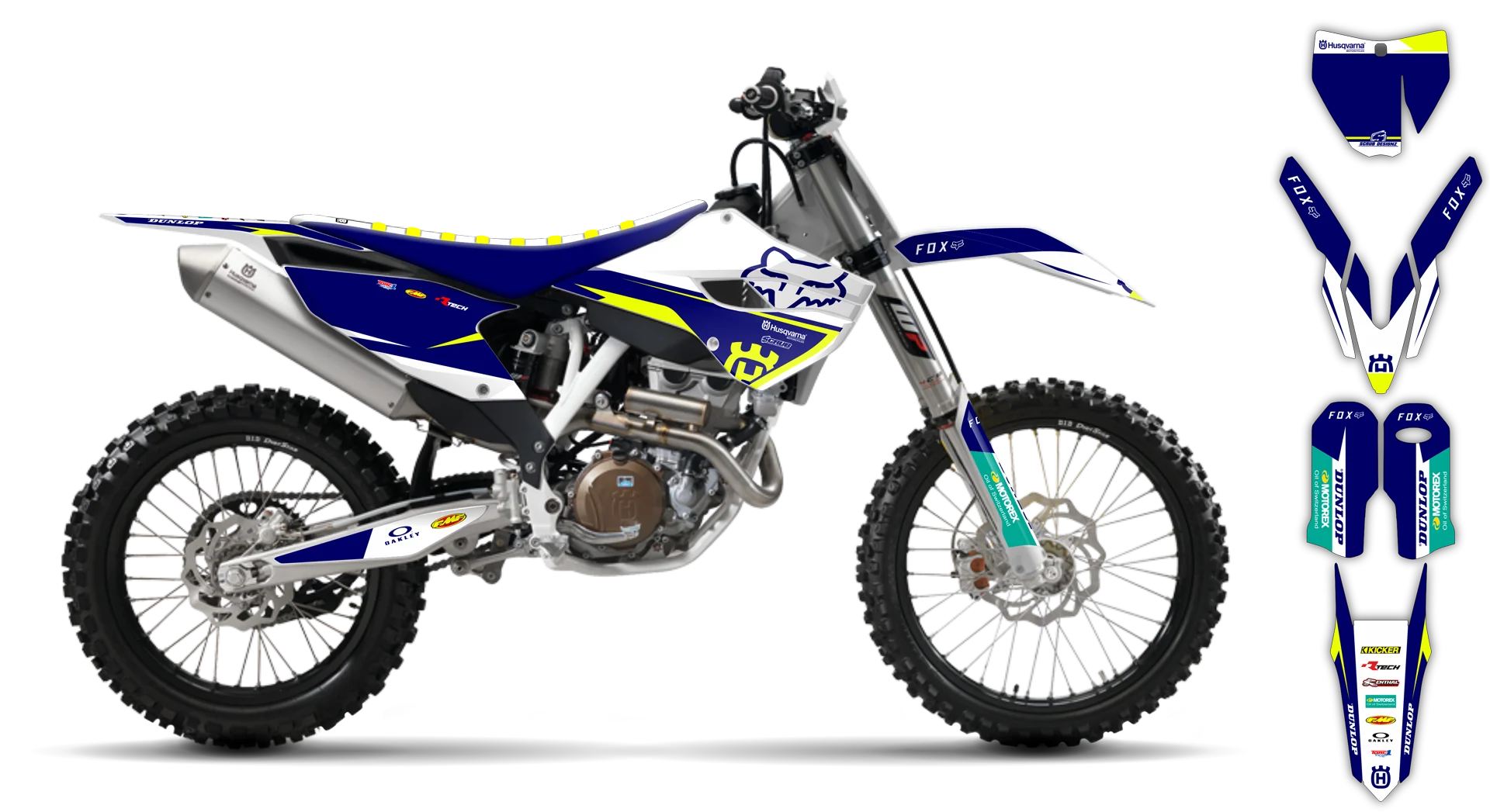 Graphics Kit - Husqvarna 14-> TC-FC-FX Series - 2015 - H-SE1068 - ST