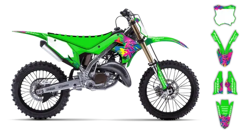 Graphics Kit - Kawasaki - KX 125-250 Restyle - 2004-2008 - SE1048 - ST