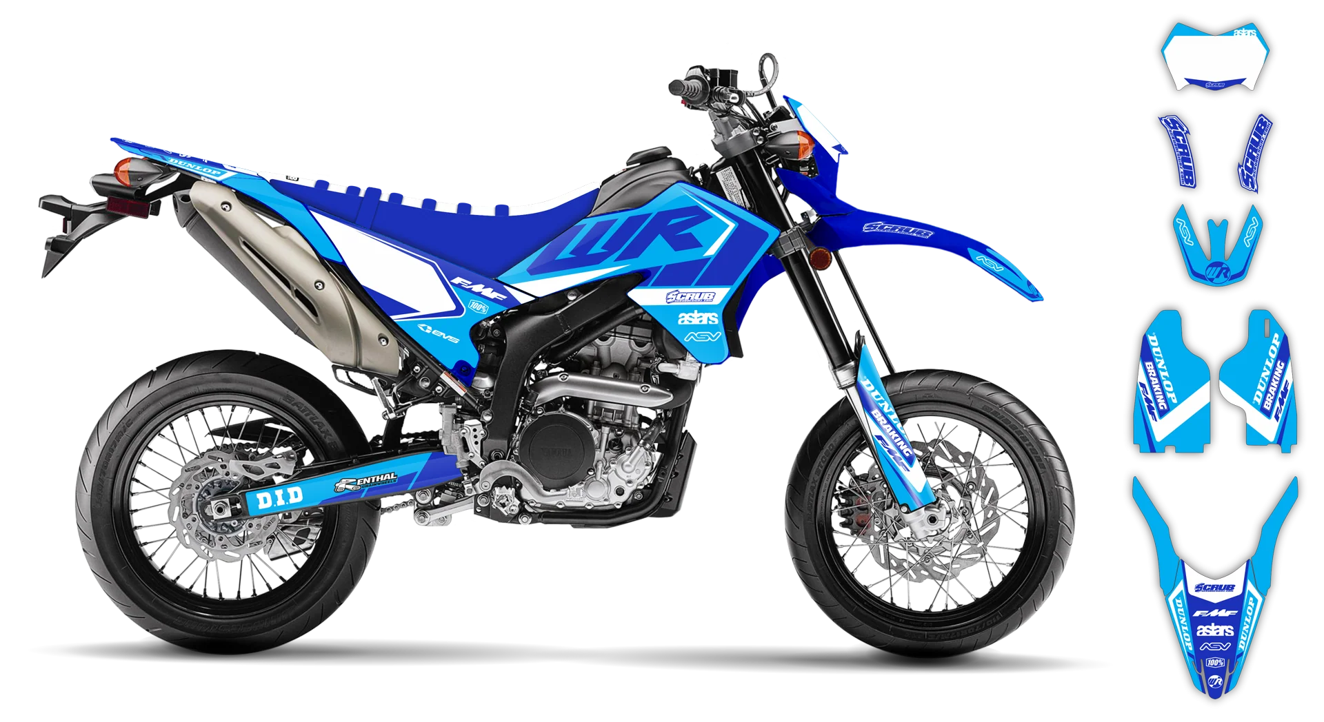 Graphics Kit - Yamaha - WR 250X - 2007-2022 - Eclipse - LE