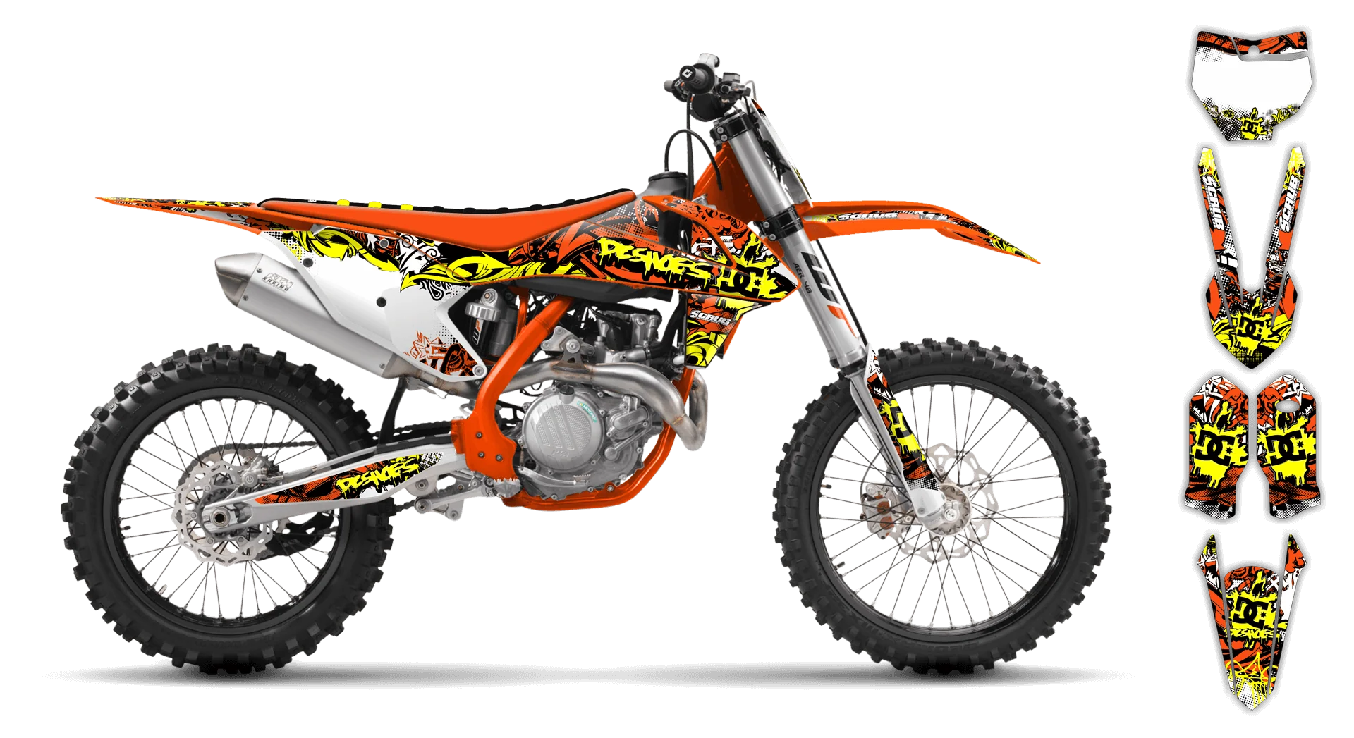 Graphics Kit - KTM - SX 50 - 2016-2023 - Attack - R1